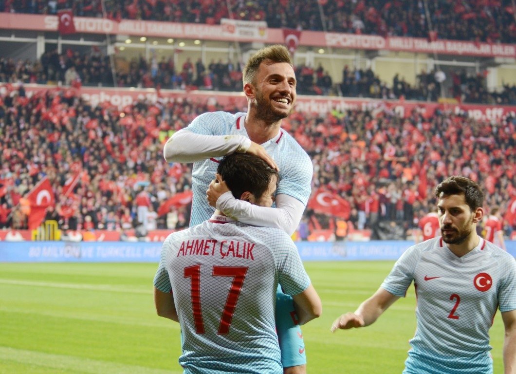 Türkiye - Moldova maçından kareler