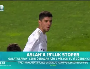 Galatasaray'a 19'luk stoper: Cenk Özkaçar