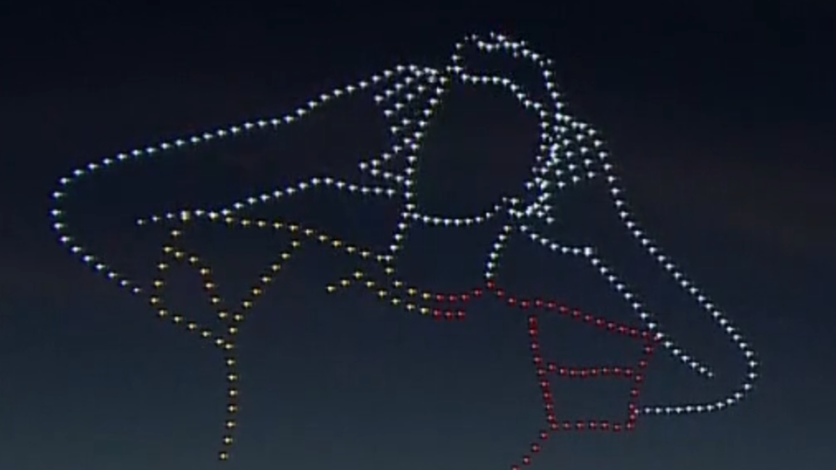 Galatasaray'ın şampiyonluk kutlamalarında drone ile görsel şölen!