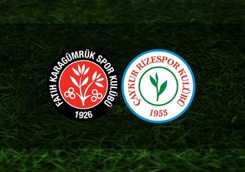 Karagümrük - Rizespor | CANLI