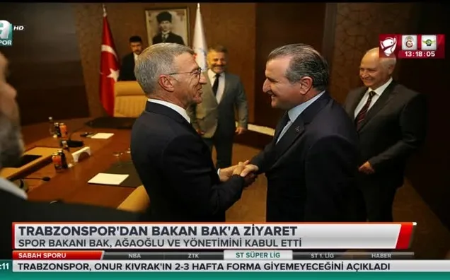 Trabzonspor'dan Bakan Bak'a ziyaret
