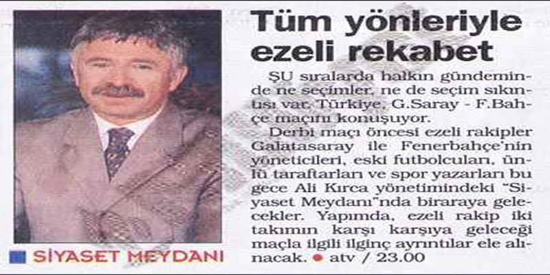 Dev derbide hatıralar geçidi