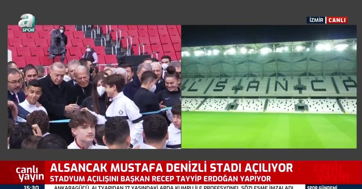 Başkan Erdoğan Alsancak Mustafa Denizli Stadı'nın açılışını yaptı!