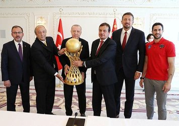 Başkan Erdoğan Anadolu Efes'i kabul etti