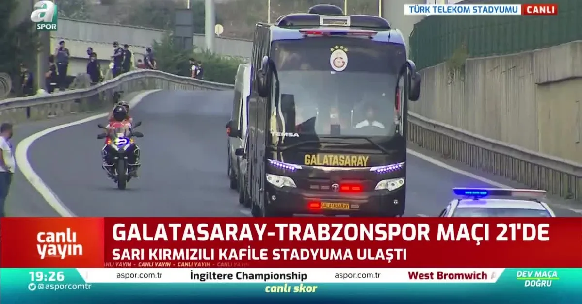 Galatasaray kafilesi stadyuma ulaştı