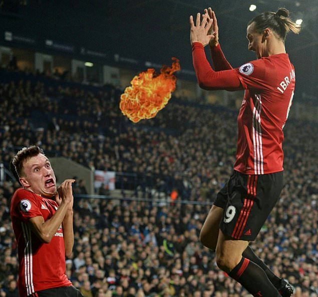 Ibrahimovic’in gol sevinci sosyal medyada olay oldu