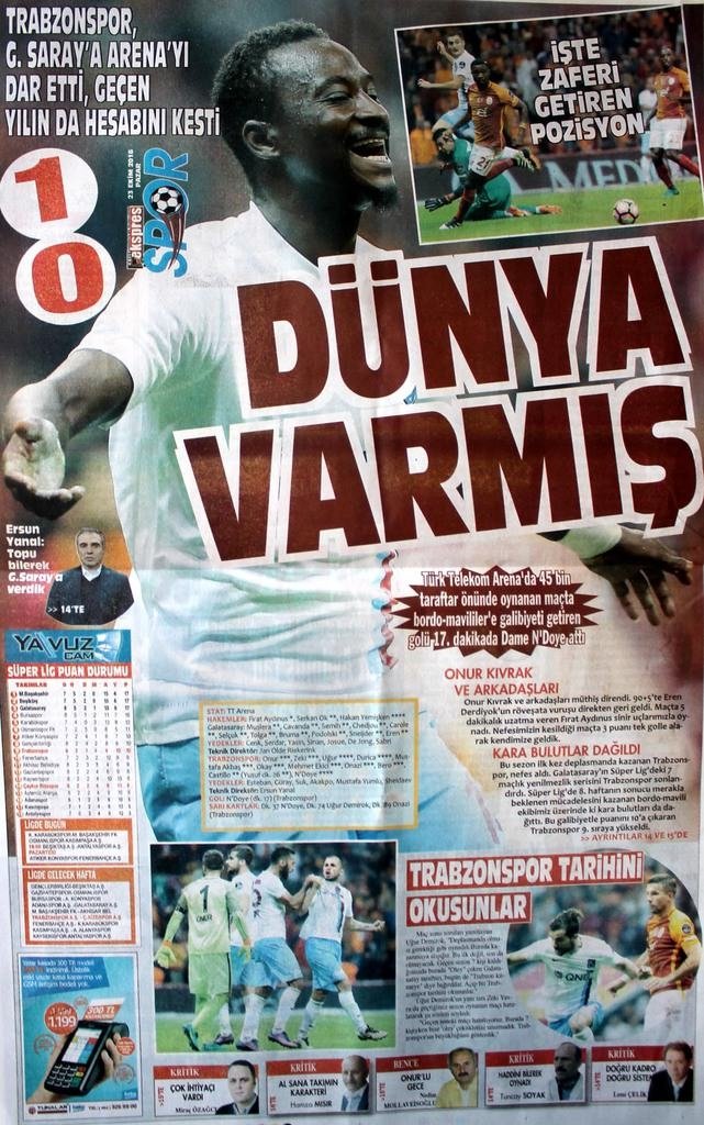 Trabzonspor’un Galatasaray galibiyeti yerel basında