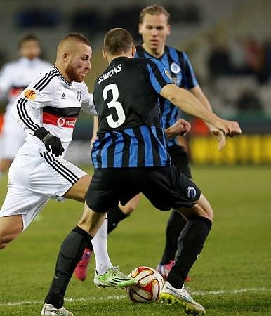 C.Brugge-Beşiktaş maçından kareler