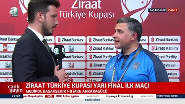 Başakşehir'de teknik sorumlu Erdinç Sözer Ankaragücü galibiyeti sonrası konuştu!
