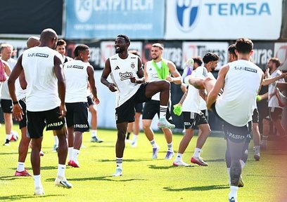 Beşiktaş tur için sahada