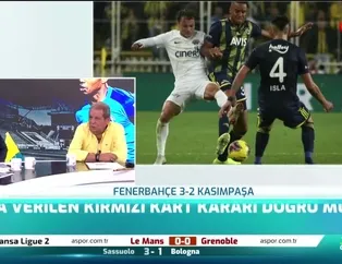 Isla'ya verilen kırmızı kart kararı doğru mu? Canlı yayında açıkladı!