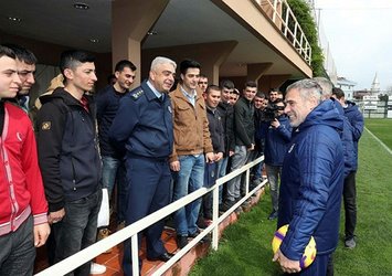 Fenerbahçe idmanını subaylar takip etti