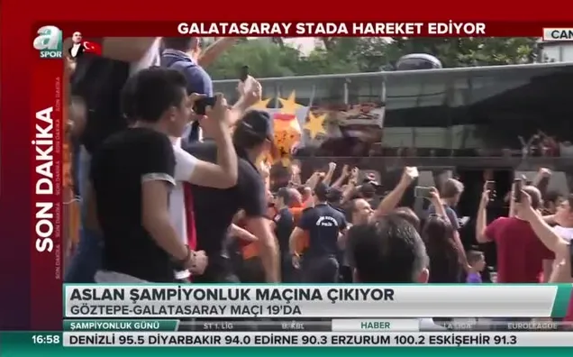 Galatasaray, Bornova Stadı'na hareket etti