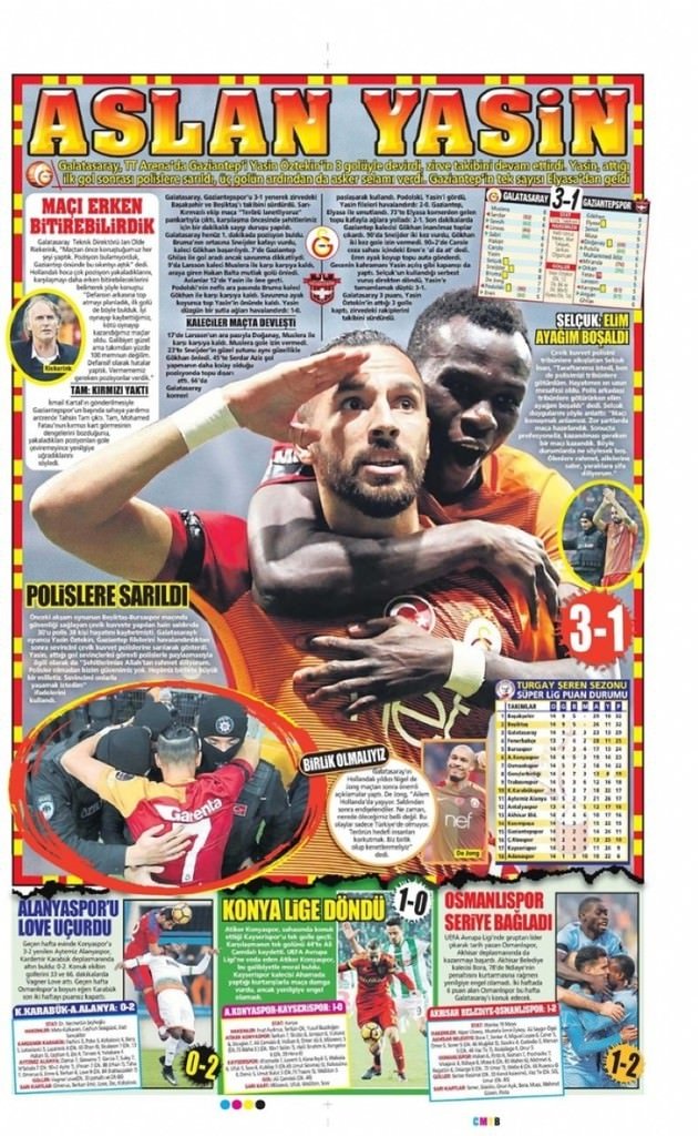 12 Aralık 2016 gazete manşetleri