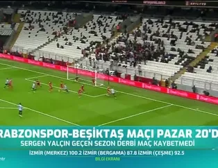 Trabzonspor-Beşiktaş maçı Pazar 20.00'de