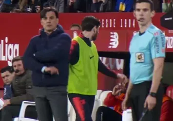 Sevilla yedek kulübesinden Messi'ye mesaj