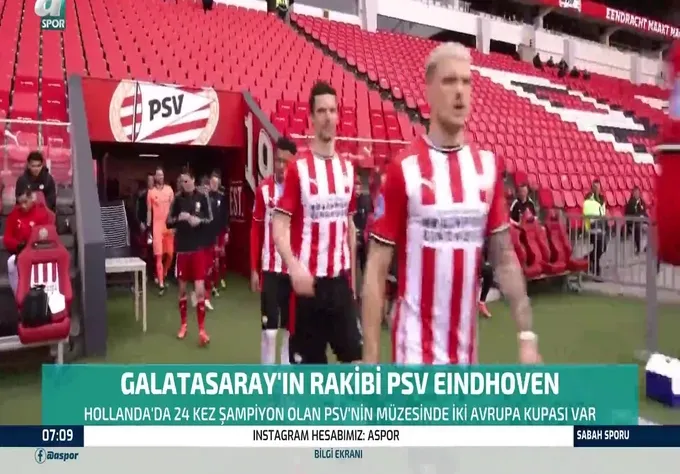 Galatasaray'ın rakibi PSV Eindhoven