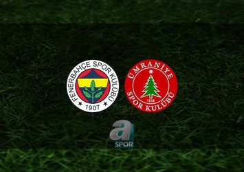 F.Bahçe Ümraniyespor'u ağırlıyor!