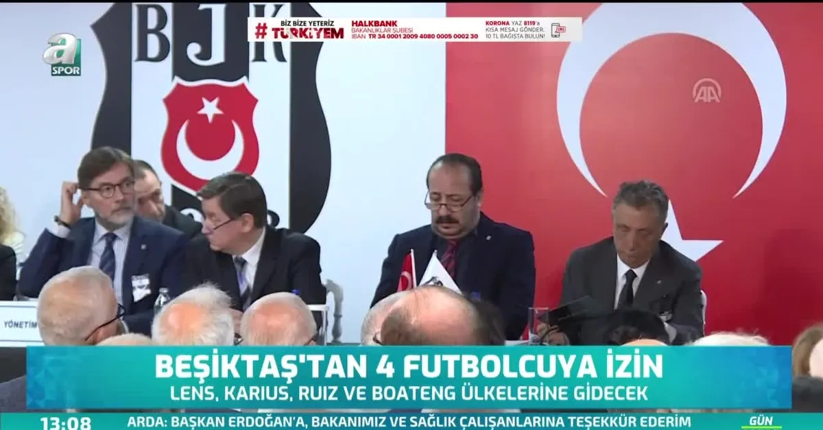 Beşiktaş'tan 4 futbolcuya izin
