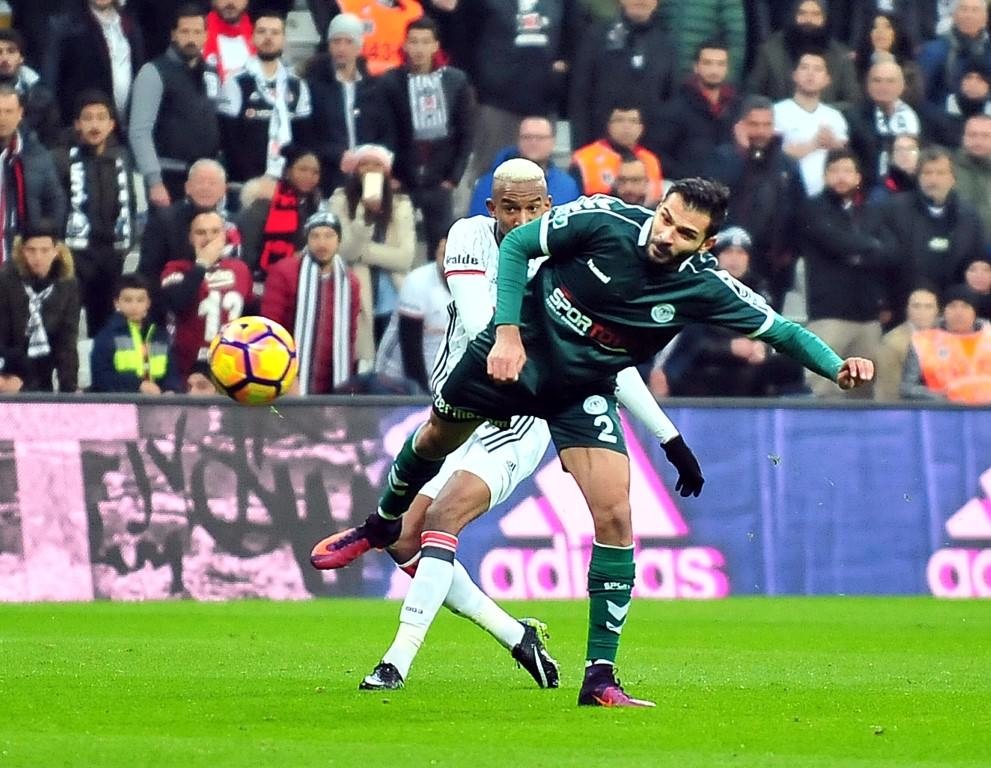 Beşiktaş-Atiker Konyaspor karşılaşmasından kareler