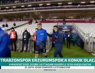 Trabzonspor Erzurumspor'a konuk olacak