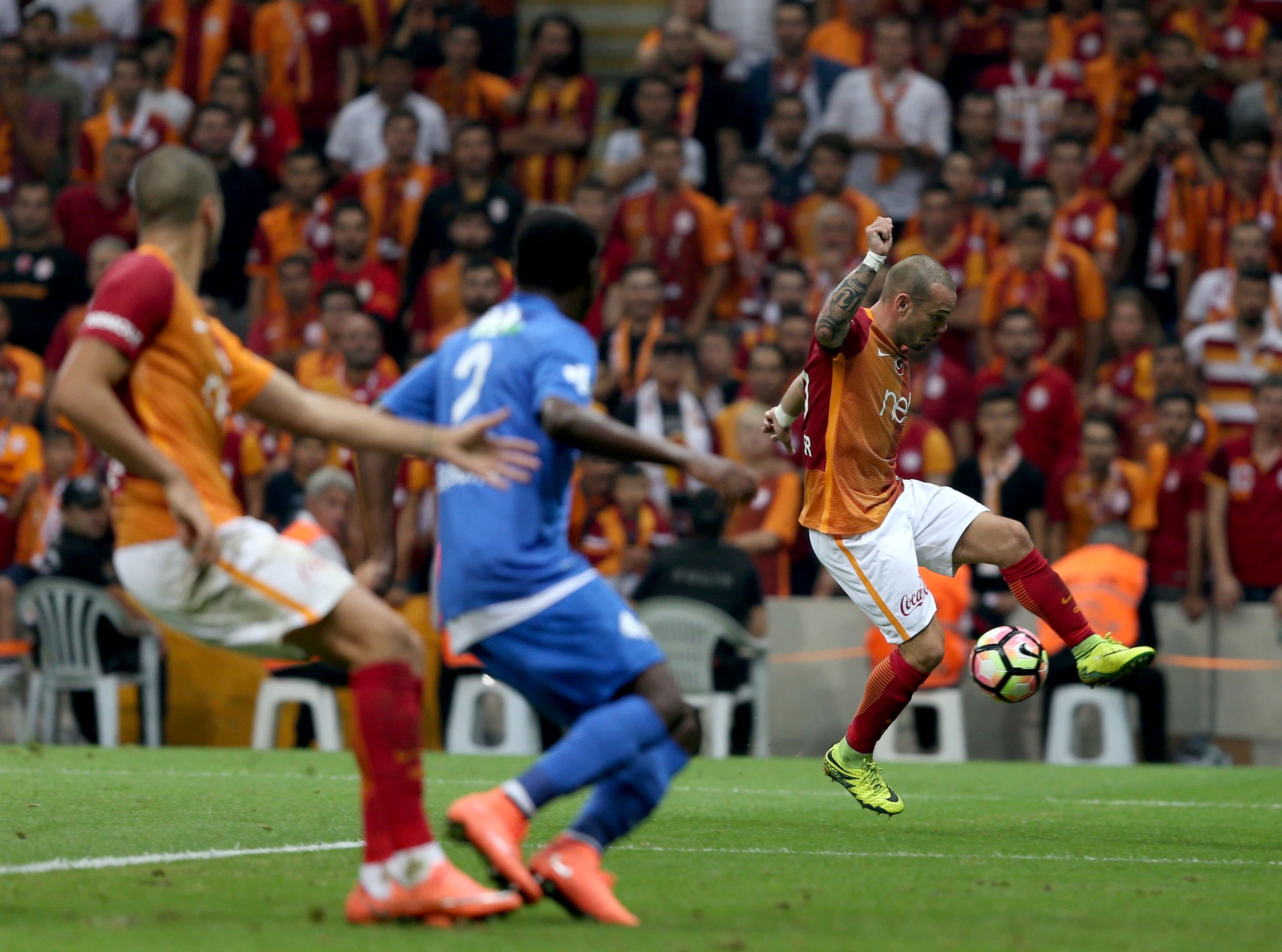 Galatasaray-Rizespor maçından kareler