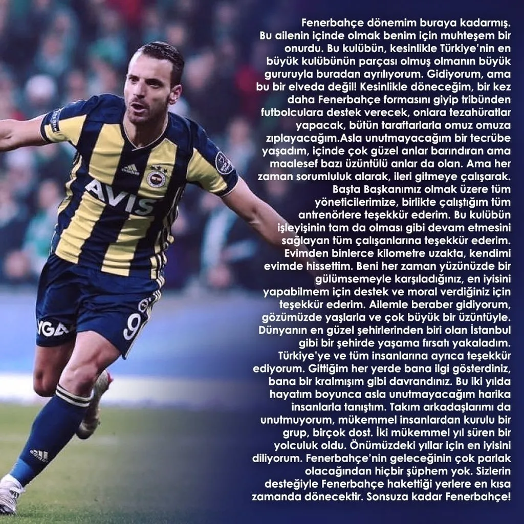 Soldado, Fenerbahçe'ye veda etti - 1
