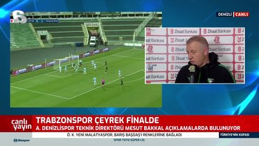 Denizlispor Trabzonspor maçı sonrası Mesut Bakkal: İyi bir yoldayız