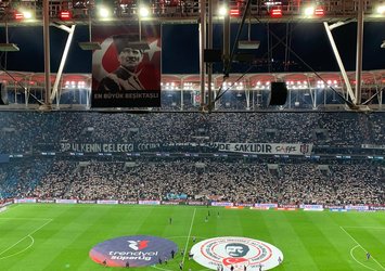 Beşiktaş taraftarları Filistin'i unutmadı