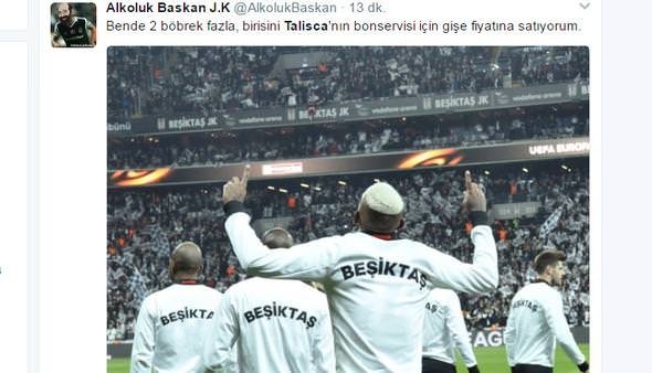 Talisca sosyal medyayı sallamaya devam ediyor