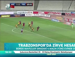 Trabzonspor'da zirve hesapları