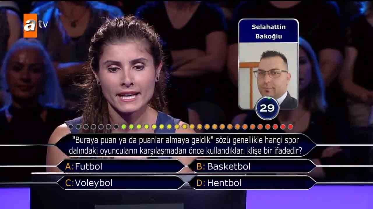 Milyoner’e damga vuran ’Futbol’ sorusu! Kim Milyoner Olmak İster 833.yeni bölüm soru ve cevapları!
