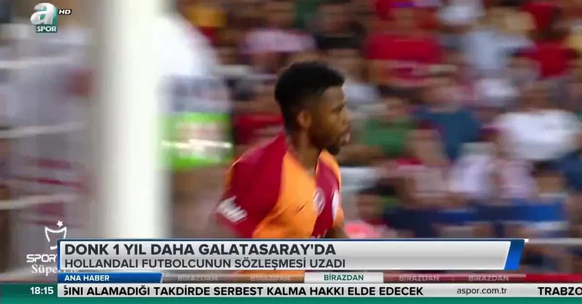 Donk 1 yıl daha Galatasaray'da
