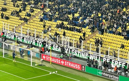 Fenerbahçe tribünleri Filistin’i unutmadı!