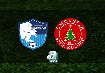 Erzurumspor-Ümraniyespor maçı saat kaçta?