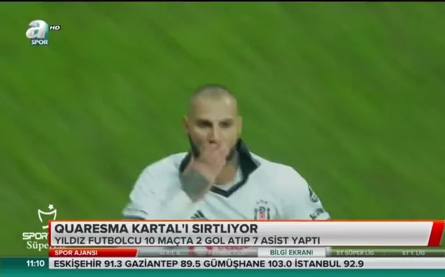 Quaresma Beşiktaş'ı sırtlıyor