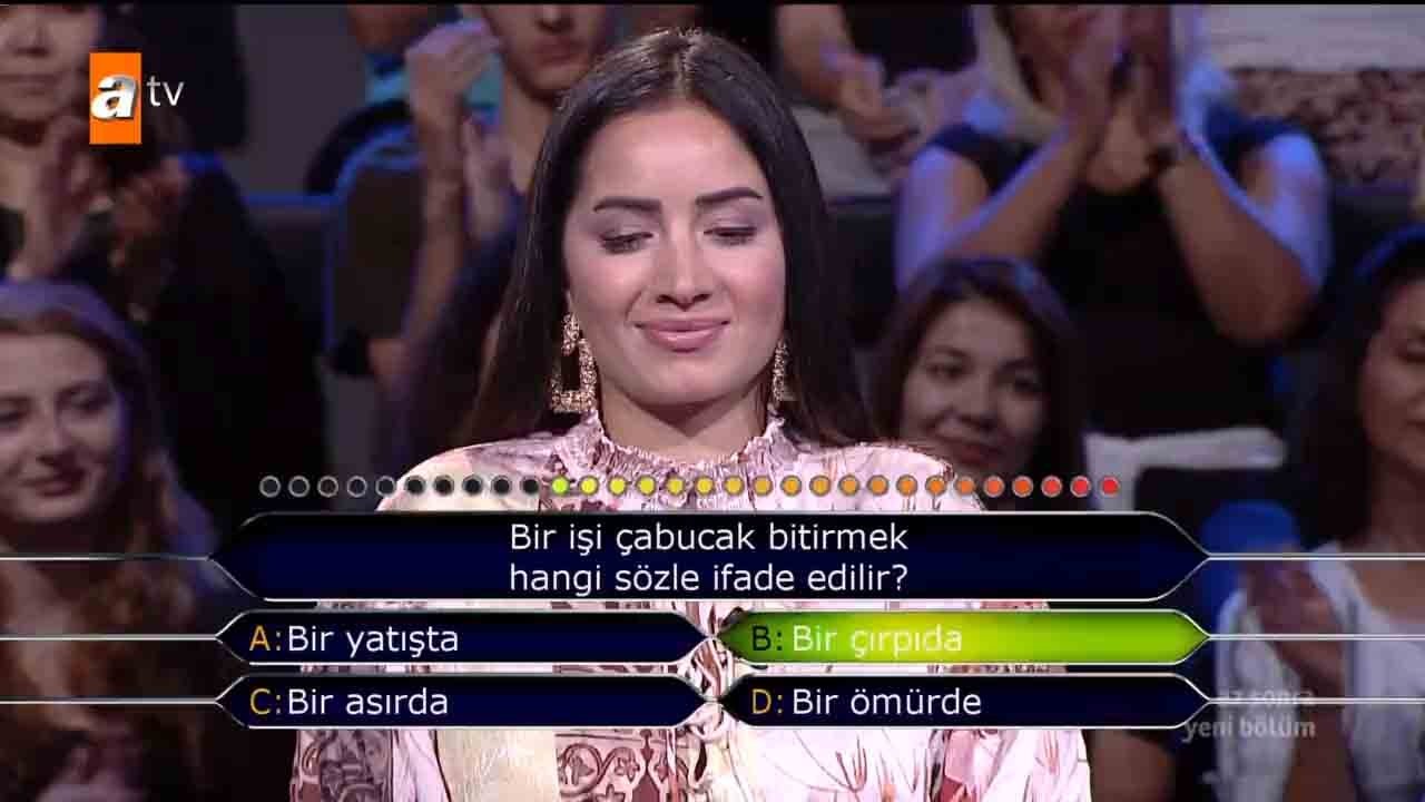 Milyoner’e damga vuran ’Futbol’ sorusu! Kim Milyoner Olmak İster 833.yeni bölüm soru ve cevapları!