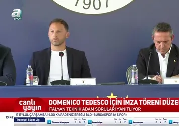Fenerbahçe Teknik Direktörü Domenico Tedesco sistemini açıkladı
