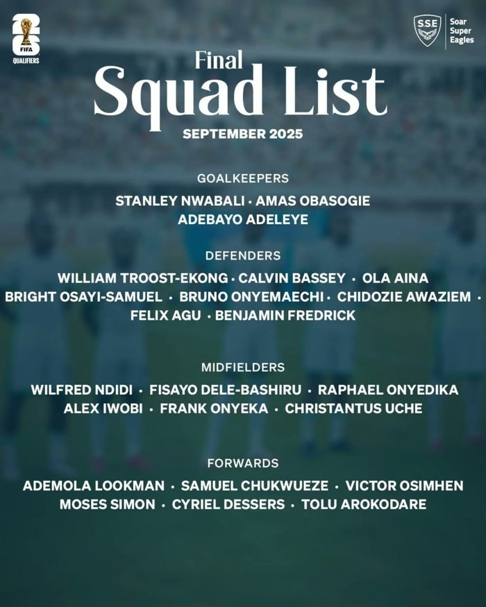 Osimhen ve Ndidi Nijerya Milli Takım Aday Kadrosunda