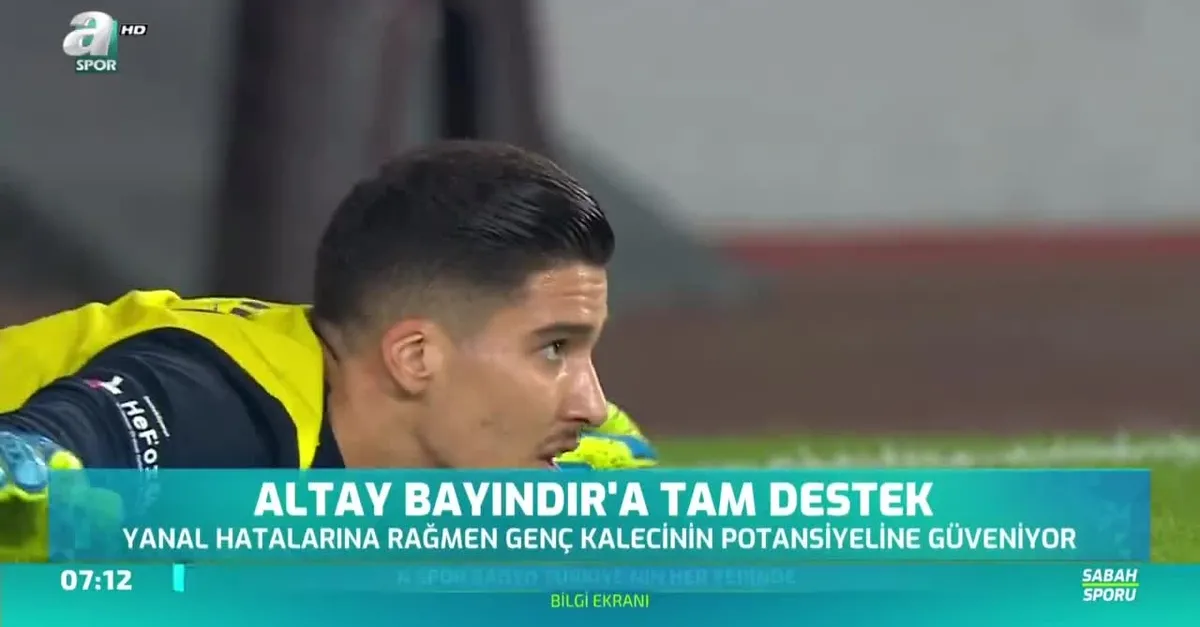 Altay Bayındır'a tam destek