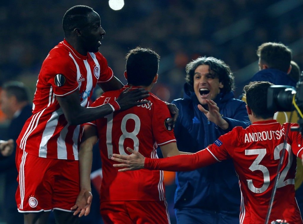 Osmanlıspor - Olympiakos maçından kareler