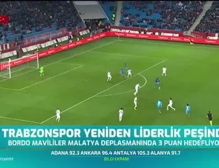 Trabzonspor yeniden liderlik peşinde