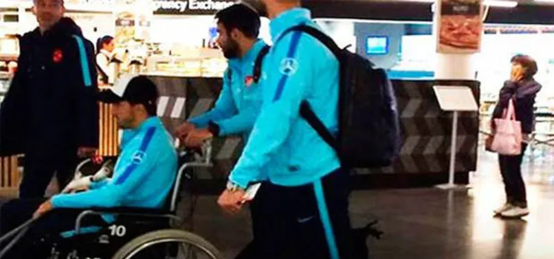 Ozan Tufan tekerlekli sandalyede!