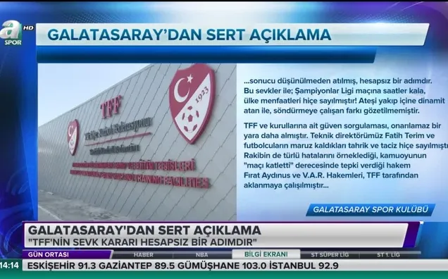 Galatasaray'dan sert açıklama