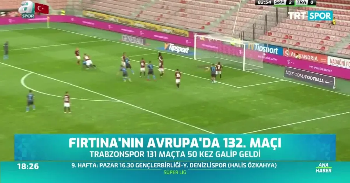 Trabzonspor'un Avrupa'da 132. maçı