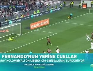 Galatasaray'da Fernando'nun yerine Cuellar