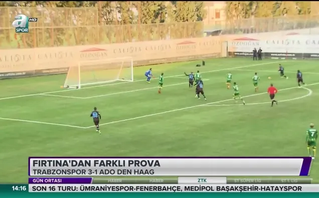 Trabzonspor'dan farkı prova