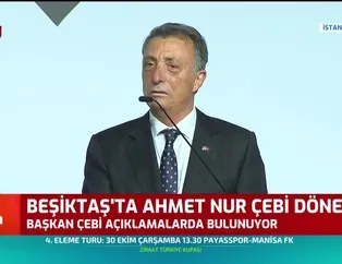 Beşiktaş'ta Ahmet Nur Çebi dönemi
