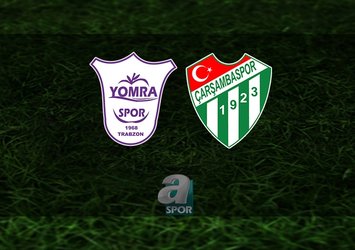 Yomraspor - Çarşambaspor maçı CANLI İZLE