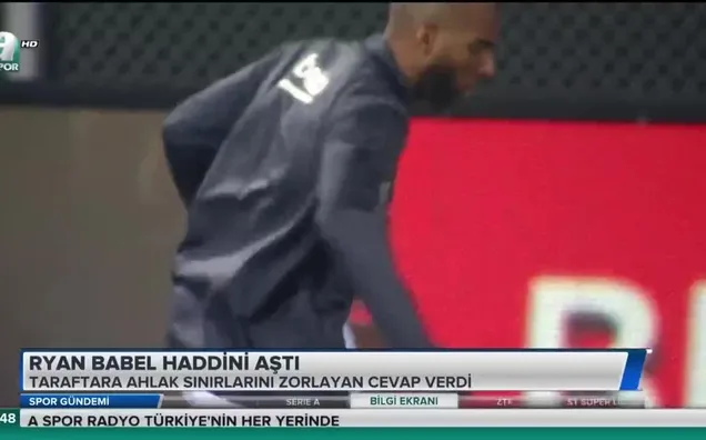 Ryan Babel haddini aştı